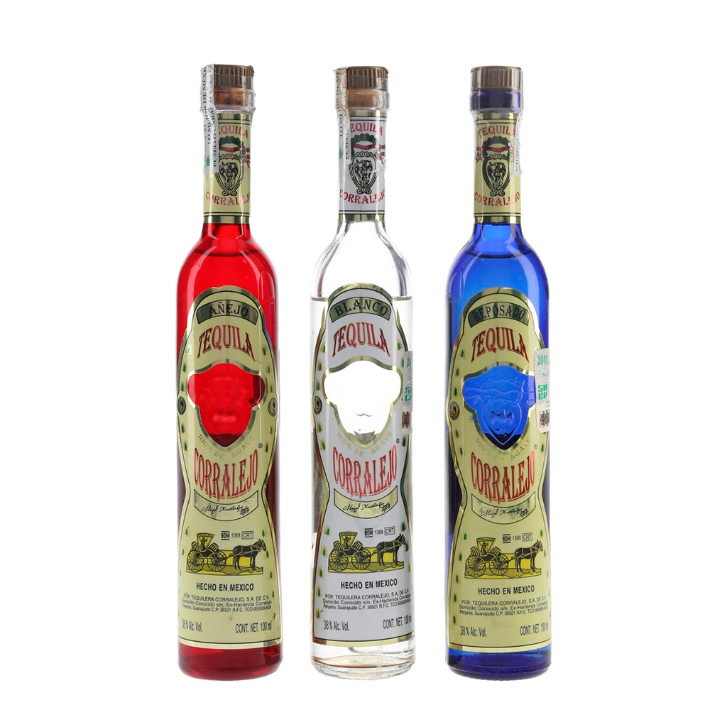 Tequila Corralejo Mini Tripack 100ml Vinolesa