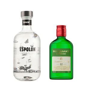 TEQUILA ESPOLÓN AÑEJO CRISTALINO 750ML + BUCHANAS 12A  200ML
