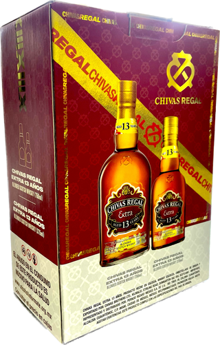 WHISKY CHIVAS REGAL 13 AÑOS TEQUILA  750ML + CHIVAS 13 375ML