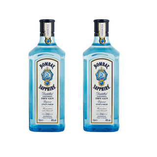 2 BOTELLAS GINEBRA BOMBAY SAPHIRE 750ML