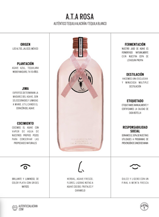 TEQUILA ALACRAN BLANCO BOTELLA ROSA 750ML