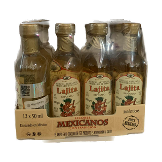 MEZCAL LAJITA REPOSADO PAQUETE  CON 12 PZAS