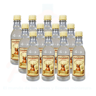 TEQUILA CAZADORES MINI 50ML PAQUETE CON 12PZA