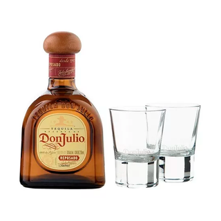 TEQUILA DON JULIO REPOSADO 700ML + VASOS