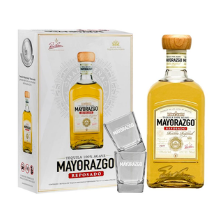 TEQUILA MAYORAZGO REPOSADO 750ML + TEQUILEROS