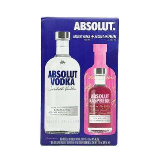 VODKA ABSOLUT BLUE 750ML +RASBERRI 200ML