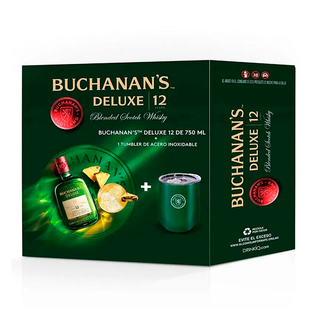 WHISKY BUCHANAN'S 12 AÑOS 750ML + TUMBLER