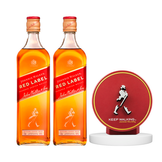 KIT 2 BOT JOHNNIE WALKER RED LABEL 700ML+PORTAVASO