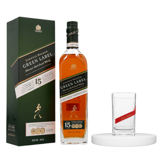 KIT WHISKY JOHNNIE WALKER GREEN LABEL 700ML + VASO CUADRADO