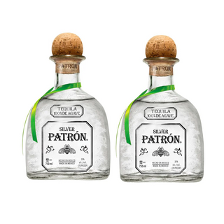 2 BOT TEQUILA PATRÓN PLATA  750ML