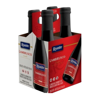 KIT BOTELLAS VINO TINTO RIUNITE LAMBRUSCO 187ML