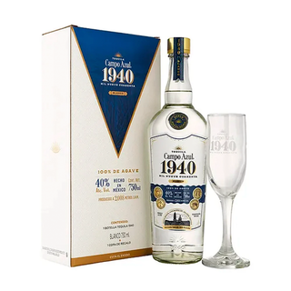[Imagen 1] TEQUILA CAMPO AZUL BLANCO 1940 750ML+COPA