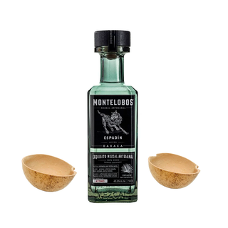 MEZCAL MONTELOBOS JOVEN ESPADÍN 750ML+MEZCALEROS